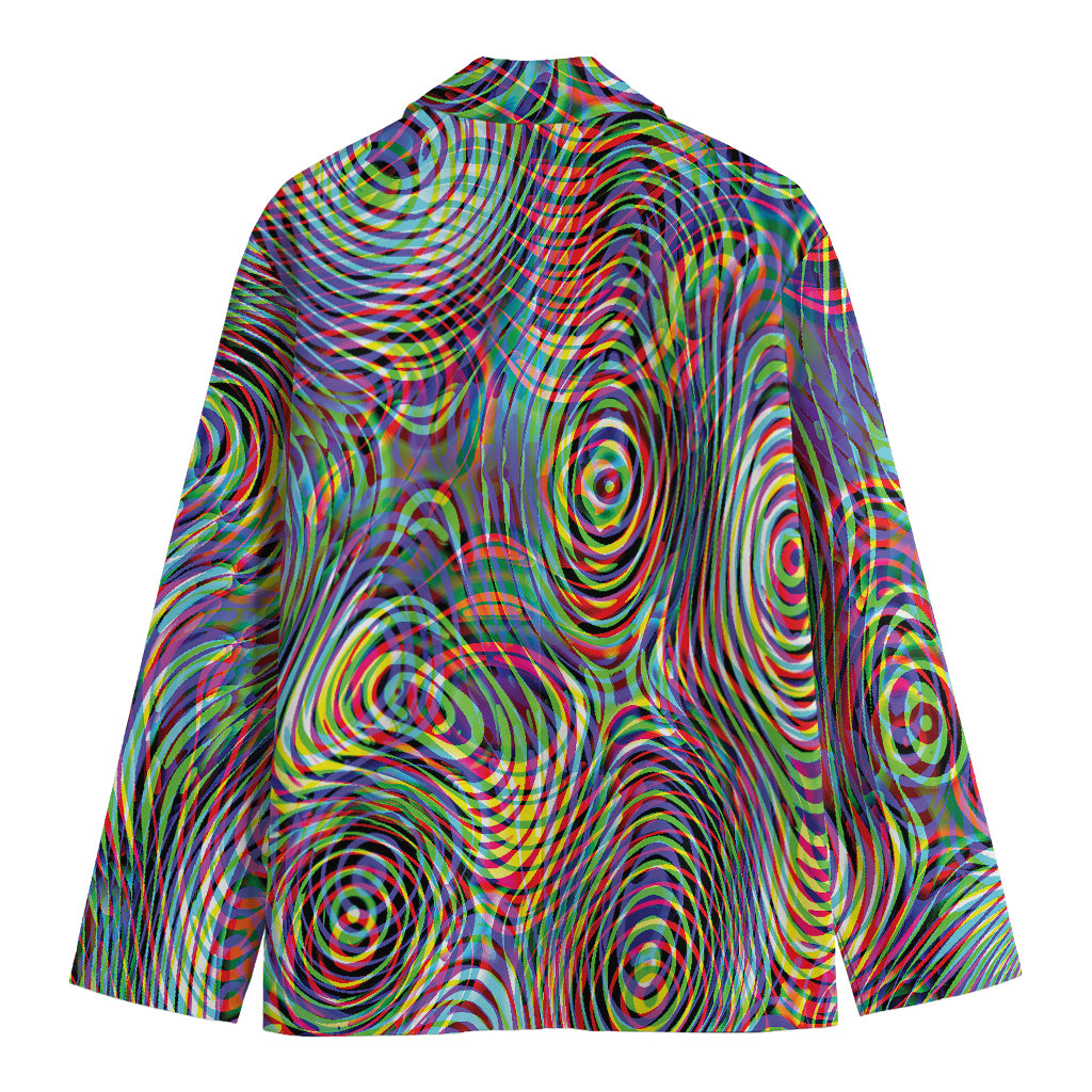 Multicolor Psychedelic Print Men's Blazer