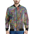 Multicolor Psychedelic Print Men's Bomber Jacket