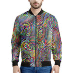 Multicolor Psychedelic Print Men's Bomber Jacket