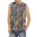 Multicolor Psychedelic Print Men's Fitness Tank Top