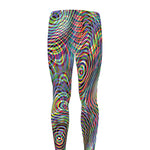 Multicolor Psychedelic Print Men's leggings