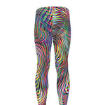 Multicolor Psychedelic Print Men's leggings