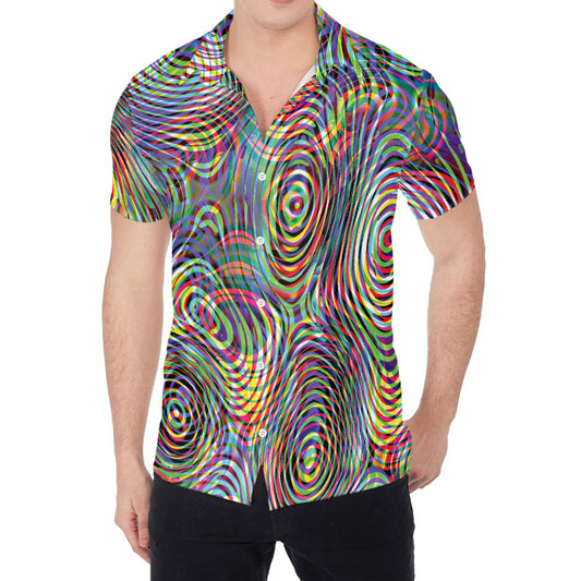 Multicolor Psychedelic Print Men's Shirt