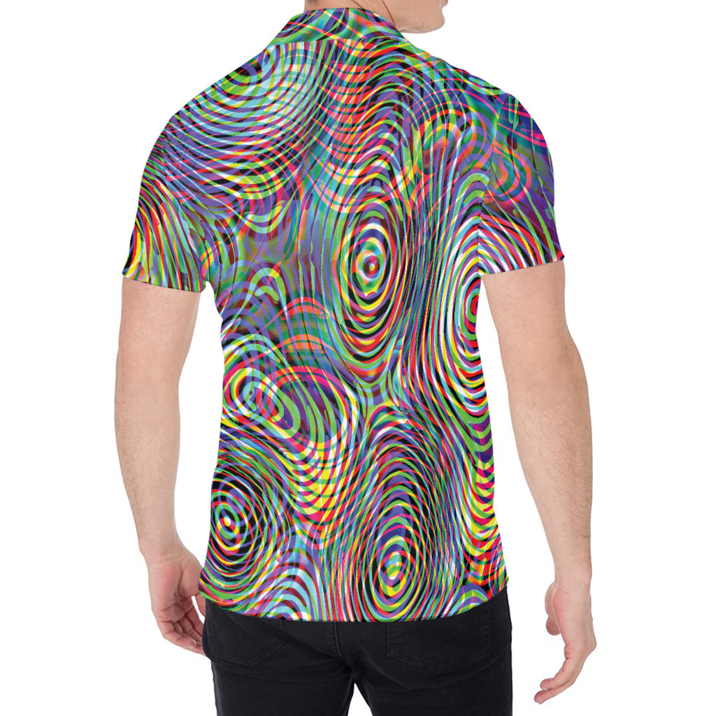 Multicolor Psychedelic Print Men's Shirt