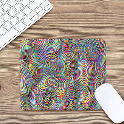 Multicolor Psychedelic Print Mouse Pad