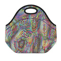 Multicolor Psychedelic Print Neoprene Lunch Bag