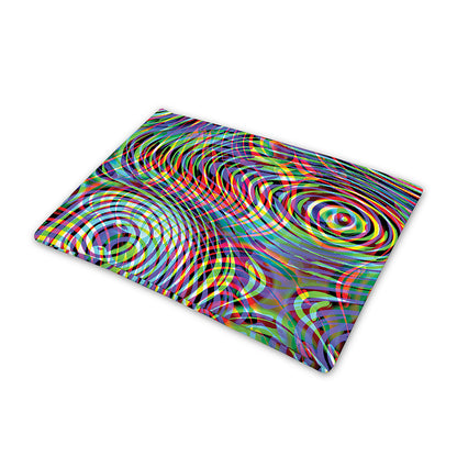 Multicolor Psychedelic Print Pet Cooling Mat Cover