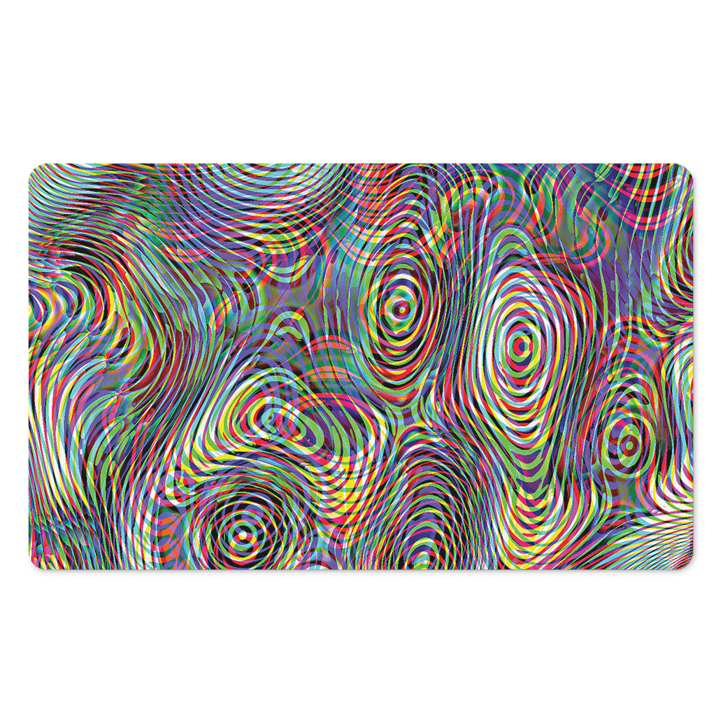 Multicolor Psychedelic Print Polyester Doormat