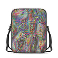 Multicolor Psychedelic Print Rectangular Crossbody Bag