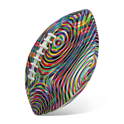 Multicolor Psychedelic Print Rugby Ball