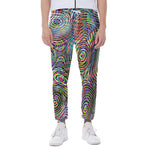 Multicolor Psychedelic Print Scuba Joggers