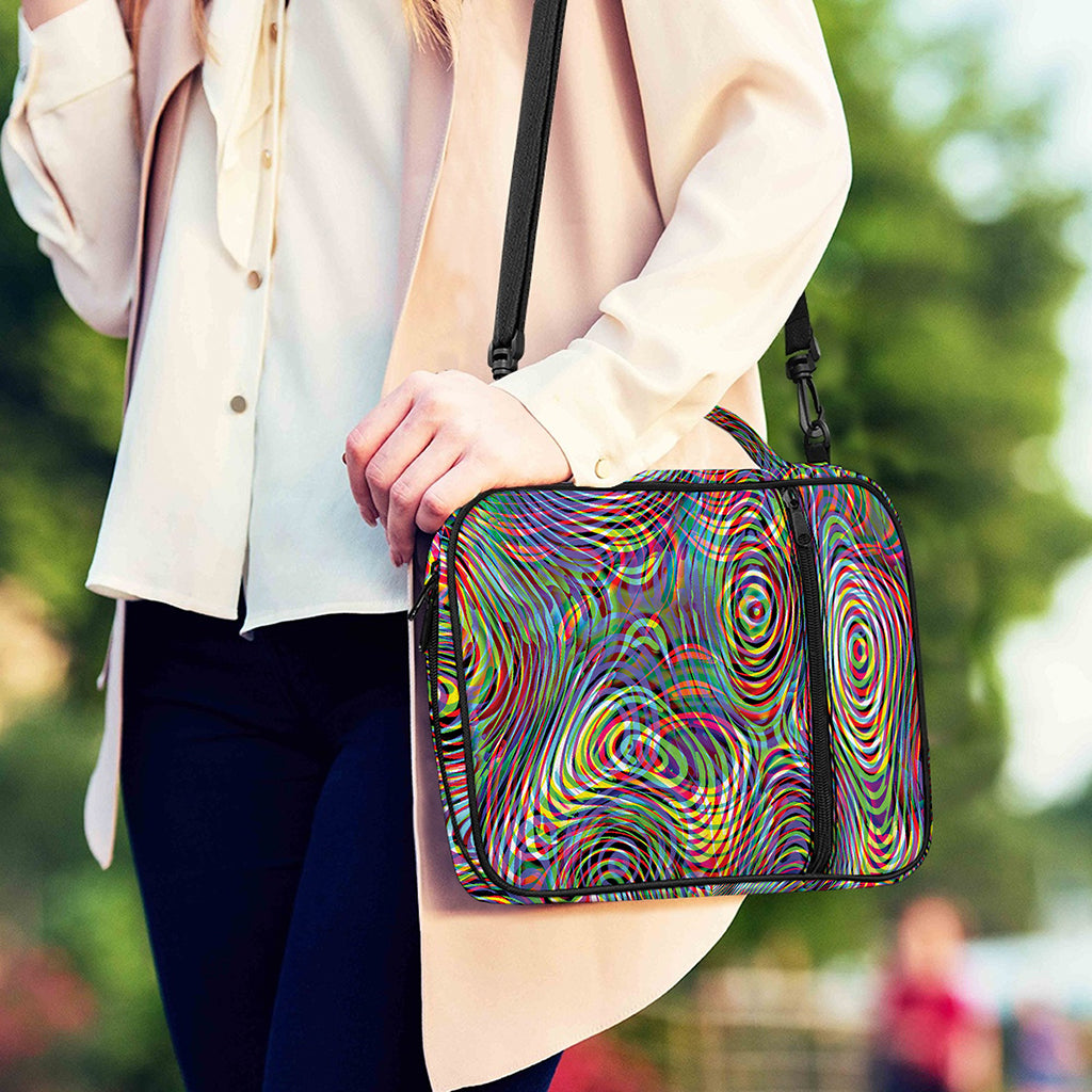Multicolor Psychedelic Print Shoulder Strap Bible Bag