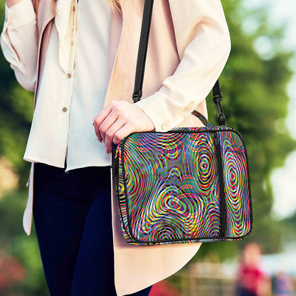 Multicolor Psychedelic Print Shoulder Strap Bible Bag