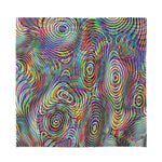 Multicolor Psychedelic Print Silk Bandana