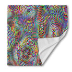 Multicolor Psychedelic Print Silk Bandana