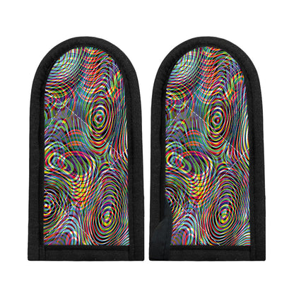 Multicolor Psychedelic Print Skillet Handle Cover