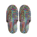Multicolor Psychedelic Print Slippers