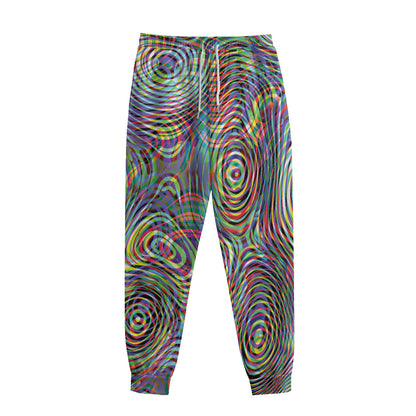 Multicolor Psychedelic Print Sweatpants