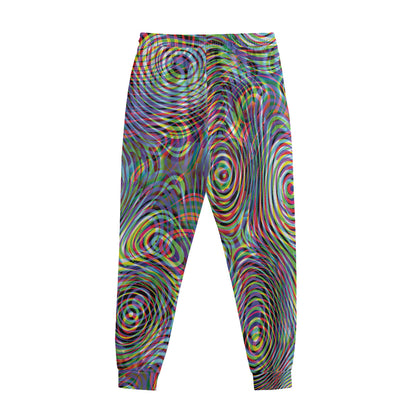 Multicolor Psychedelic Print Sweatpants