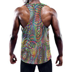 Multicolor Psychedelic Print Training Tank Top