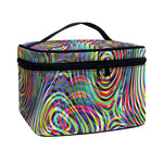 Multicolor Psychedelic Print Travel Makeup Bag