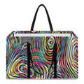 Multicolor Psychedelic Print Utility Tote Bag