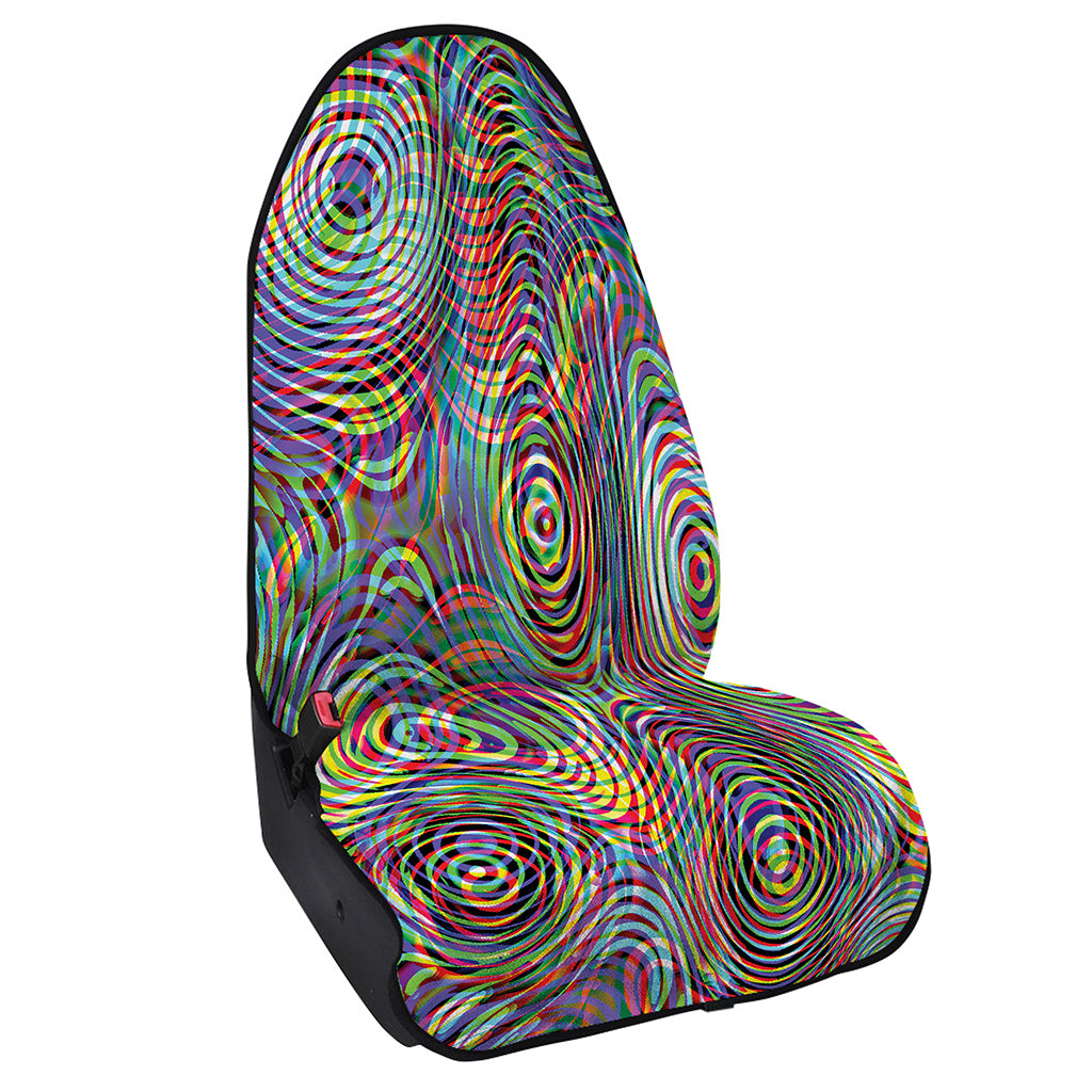 Multicolor Psychedelic Print Waterproof Car Seat Cover
