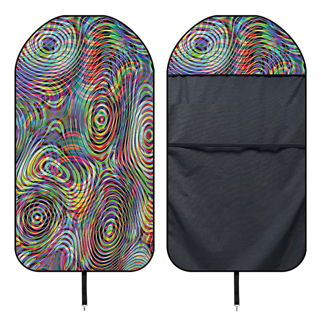 Multicolor Psychedelic Print Waterproof Car Seat Cover
