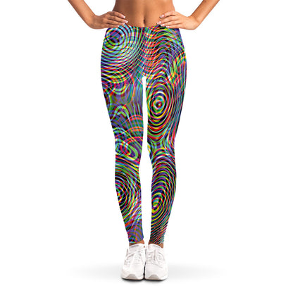 Multicolor Psychedelic Print Women's Leggings