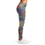 Multicolor Psychedelic Print Women's Leggings