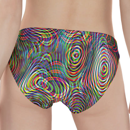 Multicolor Psychedelic Print Women's Panties