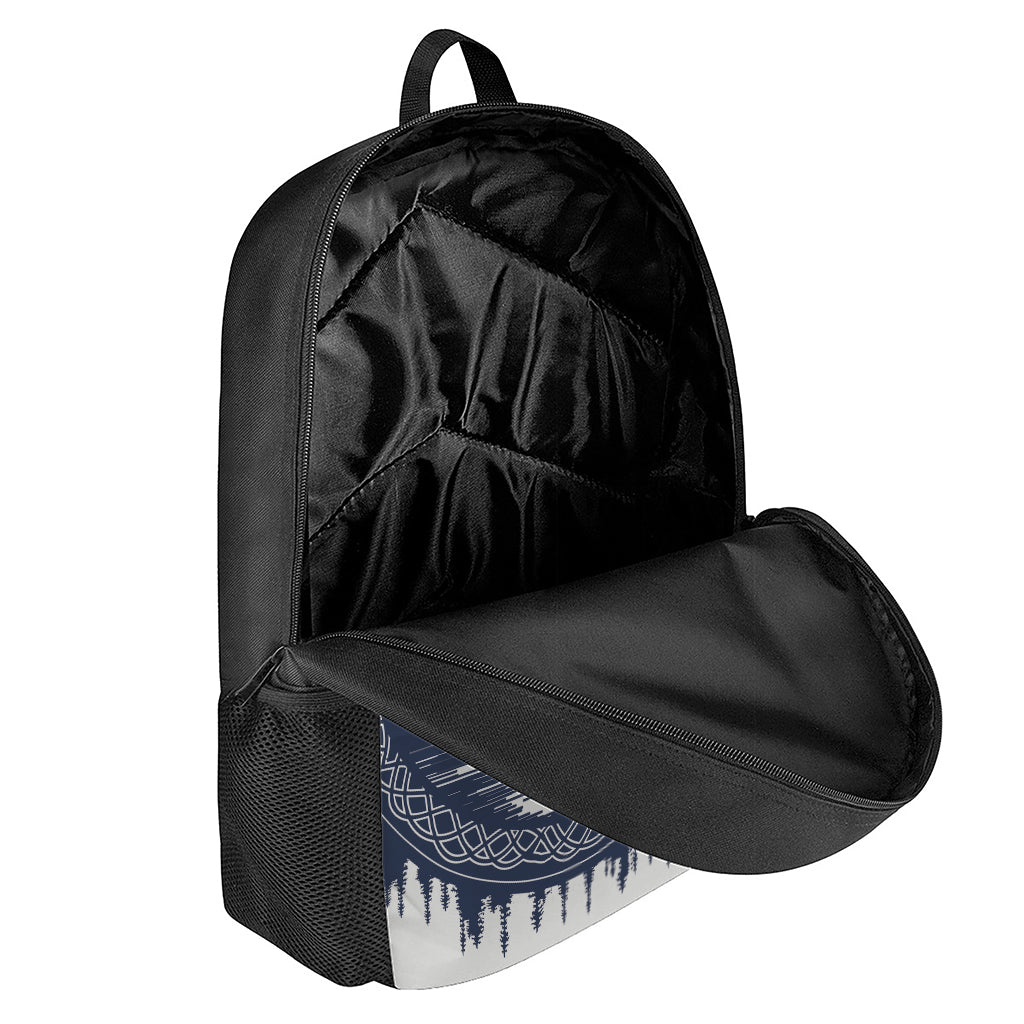 Mystical Lunar Phase Print 17 Inch Backpack