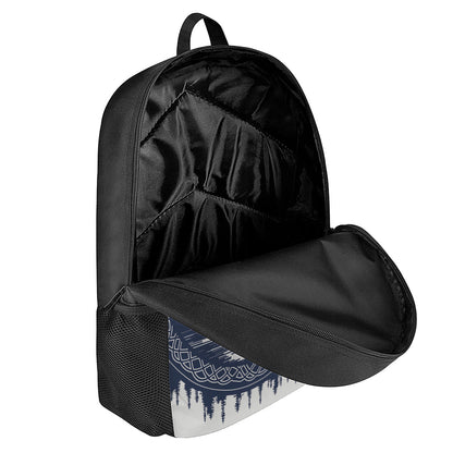 Mystical Lunar Phase Print 17 Inch Backpack