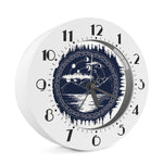 Mystical Lunar Phase Print Alarm Clock