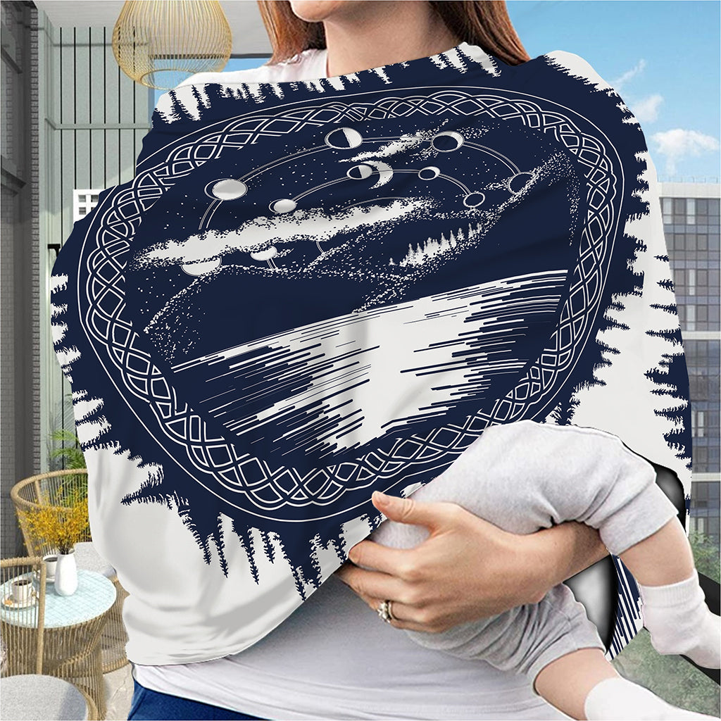 Mystical Lunar Phase Print Baby Seat Cover