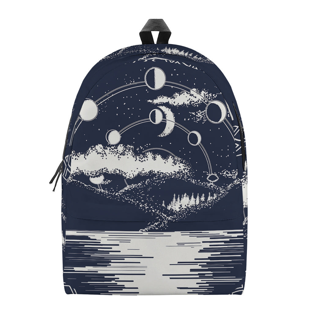 Mystical Lunar Phase Print Backpack