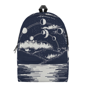 Mystical Lunar Phase Print Backpack