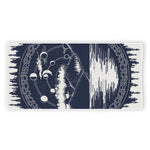 Mystical Lunar Phase Print Beach Towel