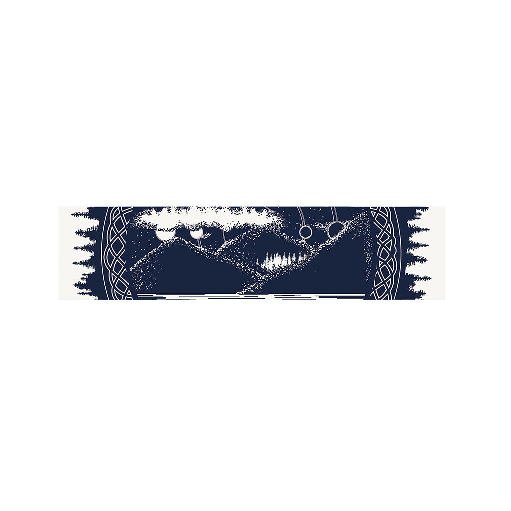 Mystical Lunar Phase Print Bed Runner