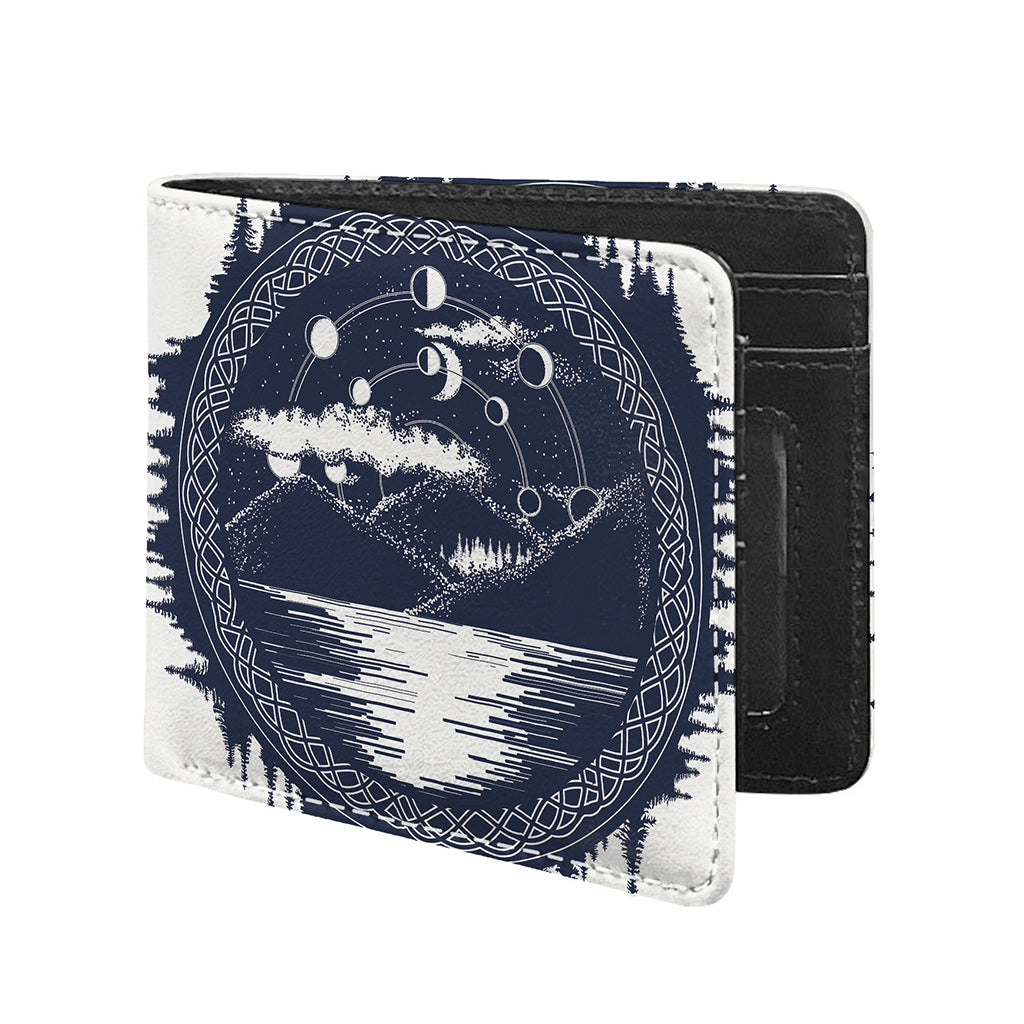 Mystical Lunar Phase Print Bifold Wallet