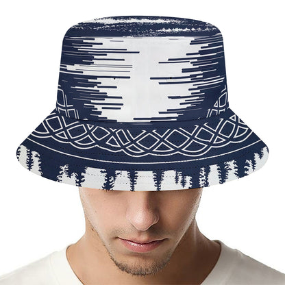 Mystical Lunar Phase Print Bucket Hat