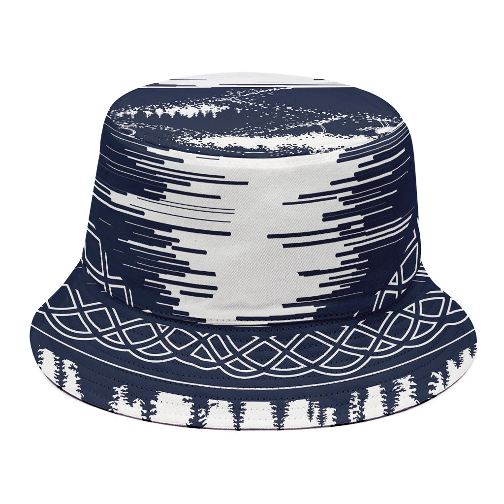 Mystical Lunar Phase Print Bucket Hat
