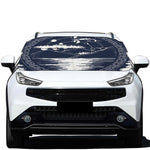 Mystical Lunar Phase Print Car Windshield Snow Cover