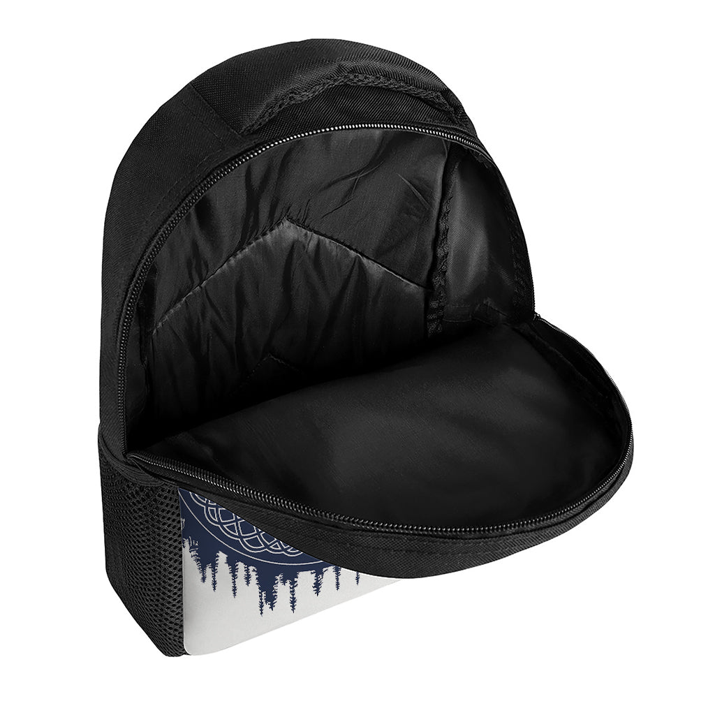 Mystical Lunar Phase Print Casual Backpack