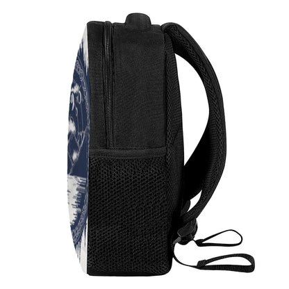 Mystical Lunar Phase Print Casual Backpack