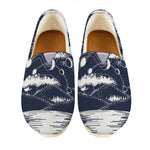 Mystical Lunar Phase Print Casual Shoes