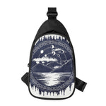 Mystical Lunar Phase Print Chest Bag