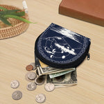 Mystical Lunar Phase Print Coin Purse