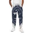 Mystical Lunar Phase Print Cotton Sweatpants