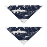 Mystical Lunar Phase Print Dog Bandana